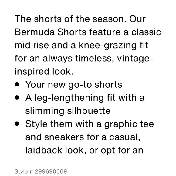 NWT Levi’s mid rise Bermuda shorts size 16 - Picture 8 of 10